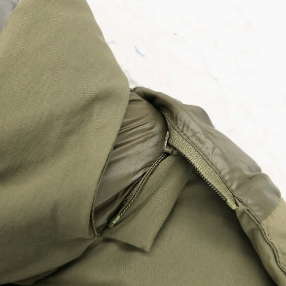 SCHOTT NYC Olive Green Down Filled Parka Jacket Removable Hood Est. MEDIUM - Picture 4 of 7